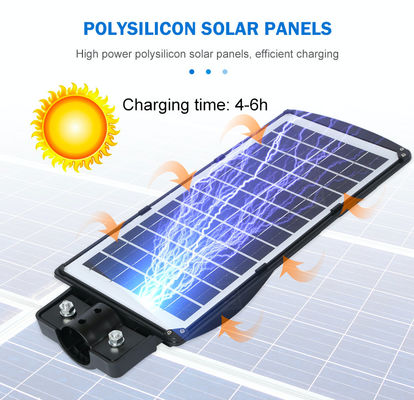 10AH 760Lm PIR Solar Lights Polycrystalline Silicon Panel Garden 90W