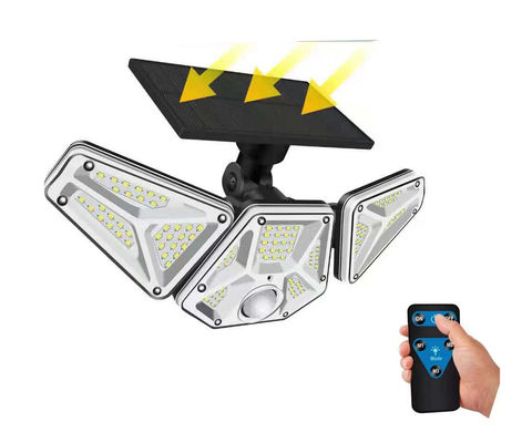 1.5W 133pcs Chip Solar Powered Garden Lights 3 Head 360 Degree Adjust 2200mAh