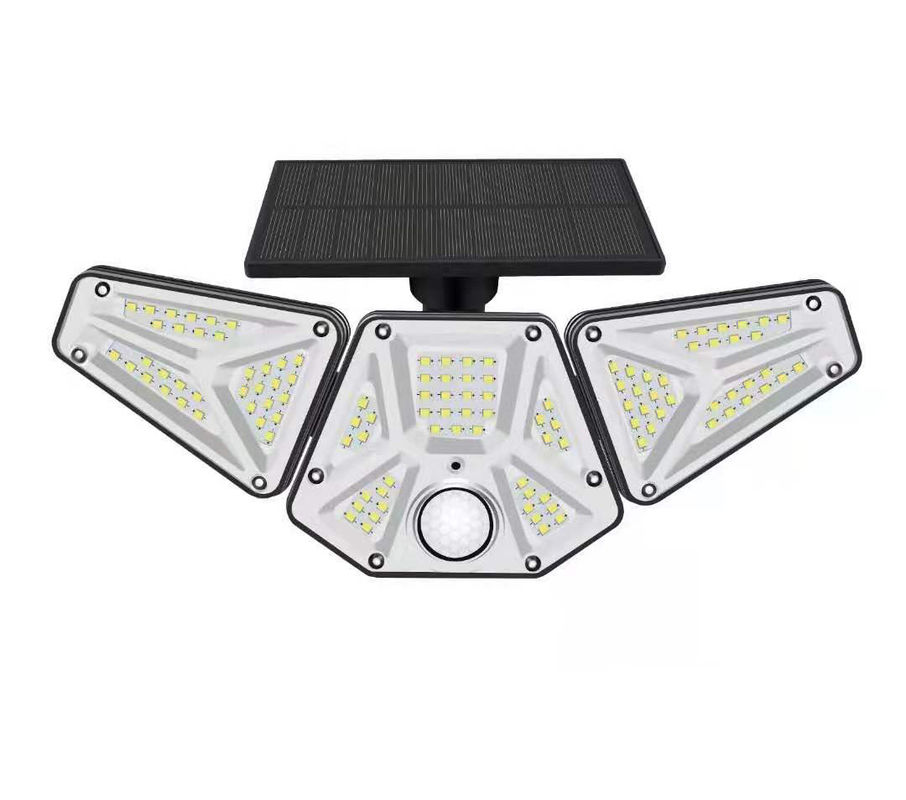1.5W 133pcs Chip Solar Powered Garden Lights 3 Head 360 Degree Adjust 2200mAh